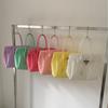 Borsa Tote in PVC Trasparente tipo Gelatina con Chiusura Borsa a Spalla Grande Capacità per Uso Quotidiano