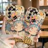 Phone Case: 2D Flat Samsung Galaxy A34 A35 M05 M06 S20 S22 S21 FE Plus 5G Protective Case, Black Cat Girl, Christmas and Halloween Gift