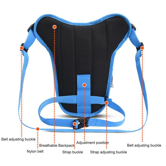 Pánská taška Crossbody Nastavitelný popruh Vodotěsné Multi Kapsy Měkká tkanina Fanny Pack Sports