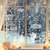 Decals Xmas Window Pvc Snowflake Santa Static Stickers For Christmas Home Decor