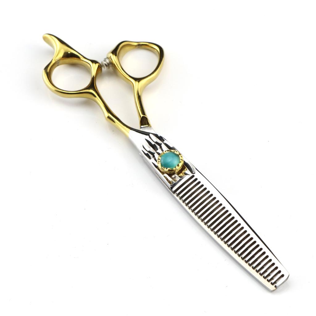 Semi-gold 6.0 Inch Nimpson Opal, Hair Scissors, Hair Scissors, Tooth Scissors, Thinned