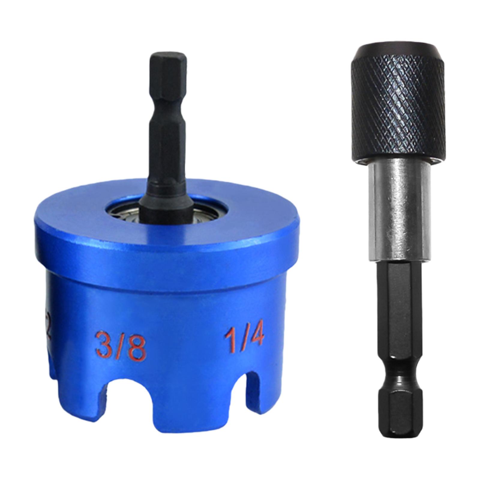 

Aluminium Alloy Hex Shank Nuts Driver for Conduit Racks Strut Nuts Zipper Drill Attachment for 3/8 1/4 and 1/2 in Threaded Rods синій