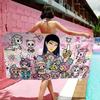 Kawaii T-Tokidoki Anime Beach Towel Colorful Bath Towels For Girl Microfiber Quick Dry Sand Free Beach Yoga Spa Gym Pool