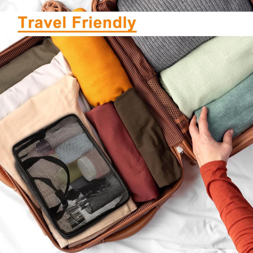 Mesh Shower Caddy Bag, Portable Toiletry Shower Tote Quick Dry Portable Tote Bag Zipper Toiletry Organizer Bags for College Dorm Bathroom Swimming