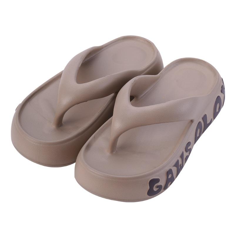 New summer flip-flops women's indoor and outdoor trend versatile non-slip thick-soled EVA beach shoes cool slippers
