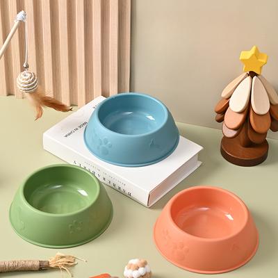Cat Bowl Dog Bowl Pet Stainless Steel Single Bowl Anti-Slip Anti-Tip Pet Bowl Dog Food Tableware Pet Supplies