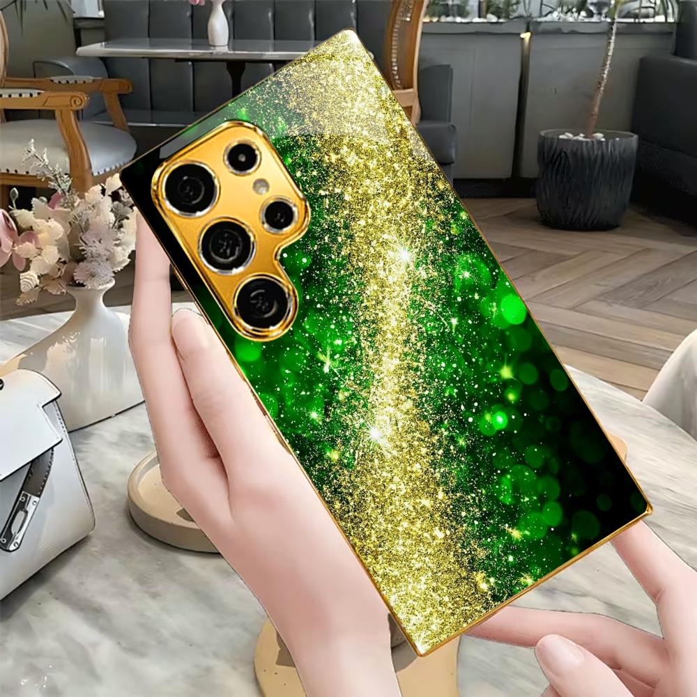 New Model Luxurious PhoneCase Electroplated Glass PhoneCase for Samsung Galaxy S26 S25 S24 S23 S22 S21 FE,Ultra,Plus