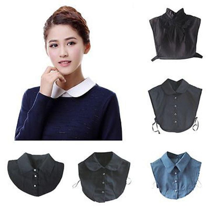 Detachable Collar For Women And Men Polyester Square Collar Plus Size Unisex Layering Accessory