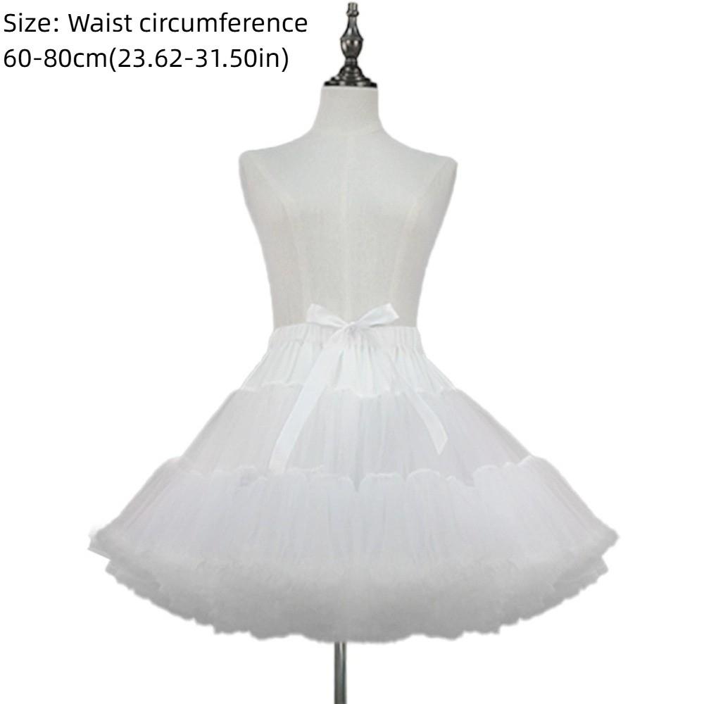 Lolita White Crinoline Skirt Fluffy Girls Petticoat Crinoline  Dress Accessories