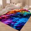 Tappeto Artistico Esplosione di Colori con Motivi a Schizzi di Vernice Tappeto Decorativo per Soggiorno Camera da Letto Amanti dell'Arte Tappetino per Decorazione Casa