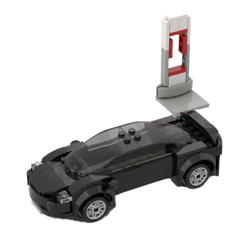 Technical Car Model 3 Model X Charging Pile Electric Vehicle City Speed Champions Kits Building Blocks Kids Toys Gifts