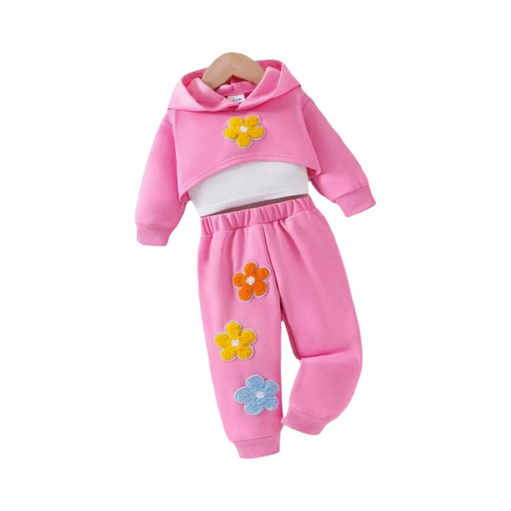 Kids Casual Long-Sleeve Set, Comfortable Daily Wear Outfits