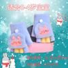 Autumn and winter cartoon children's warm gloves writing bare finger strawberry cold-proof boys and girls half finger flip writing gloves