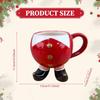Ceramic Christmas Coffee Mug Drinking Cup Cute Novelty Gift for Cold Drink Juice Water