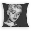 Rapper LLil Peep Hellboy Pillow Case Antidustmite Pillowcase Invisible zipper silky short plush Sofa cushion cover