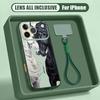 Cartoon Horsey Fireworks Print Hand Strap Case For iPhone 17 Pro Max iPhone 16 15 14 13 Pro Max Magnetic For Magsafe Hybrid TPU+PC Matte Cover
