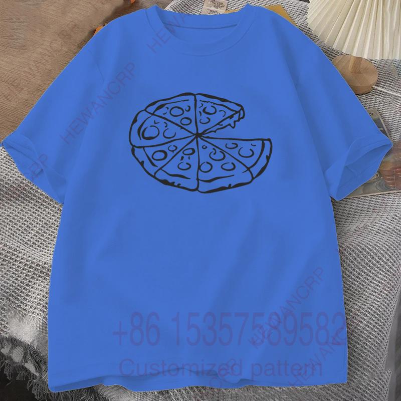 Daddy and Me Parent Child Set Mom and Me Pizza Set Tshirt Mens Tracksuit Round Neck Short Sleeves Casual Cotton Pullover