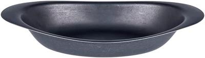 Black Vintage Inox Curry Plate A, Made In Japan, BLACKVINTAGEINOX, Ideal for Cafes, Restaurants, and Kitchens, Deep Plate, Stainless Steel with Aged