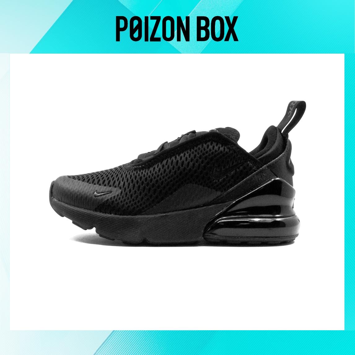 

детские кроссовки Nike Air Max 270 Triple Black (PS) AO2372-006