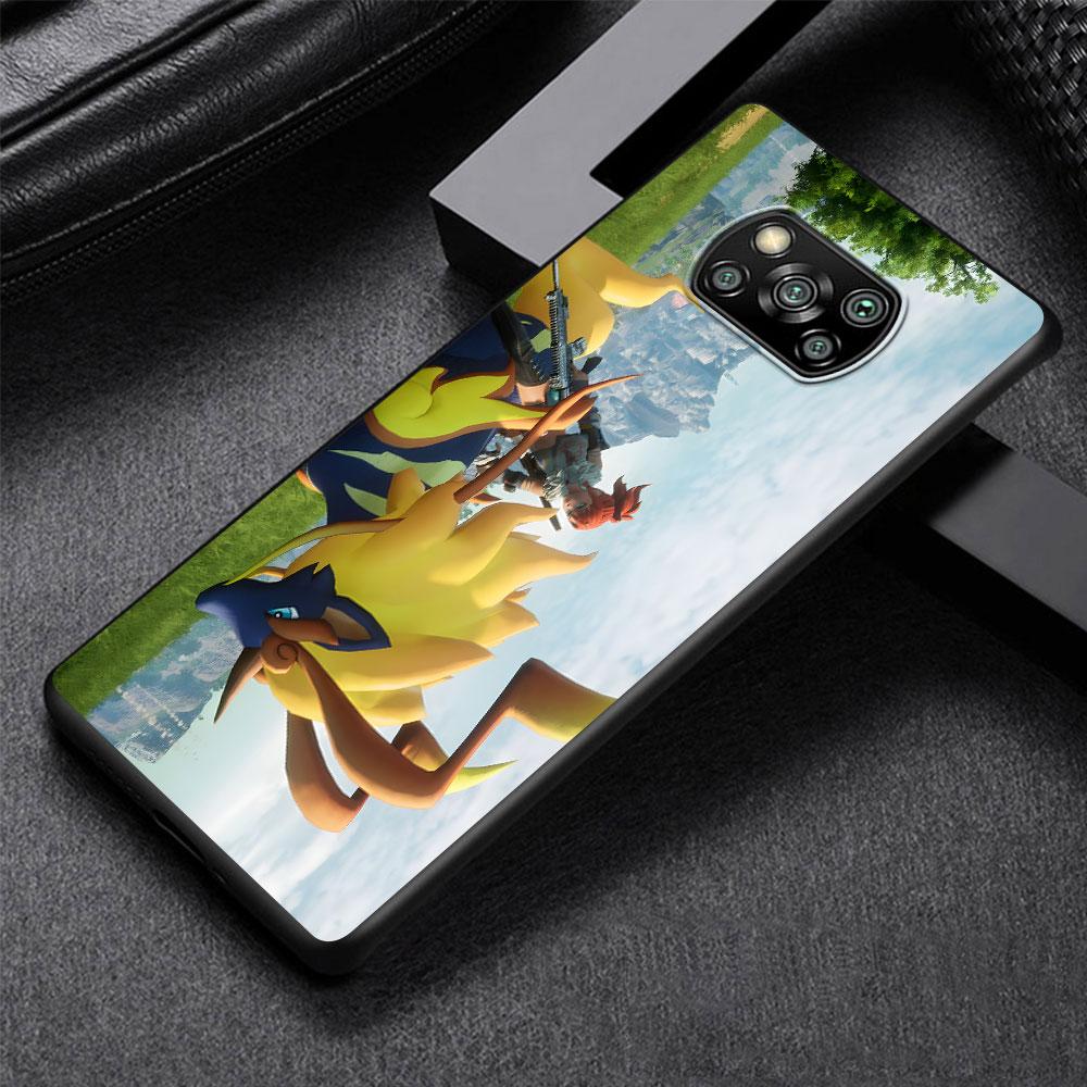Cute Palworld Game Case for Xiaomi Poco M5s X3 NFC F3 X5 M4 M3 Pro Black Silicone Soft Phone Cover Coque
