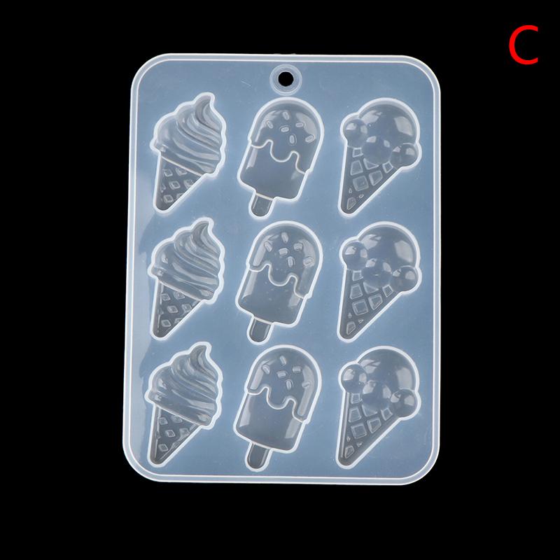 Diy Ice Cream Popsicle Silicone Mold Kawaii Food Cabochon Diy Decoden Supplies