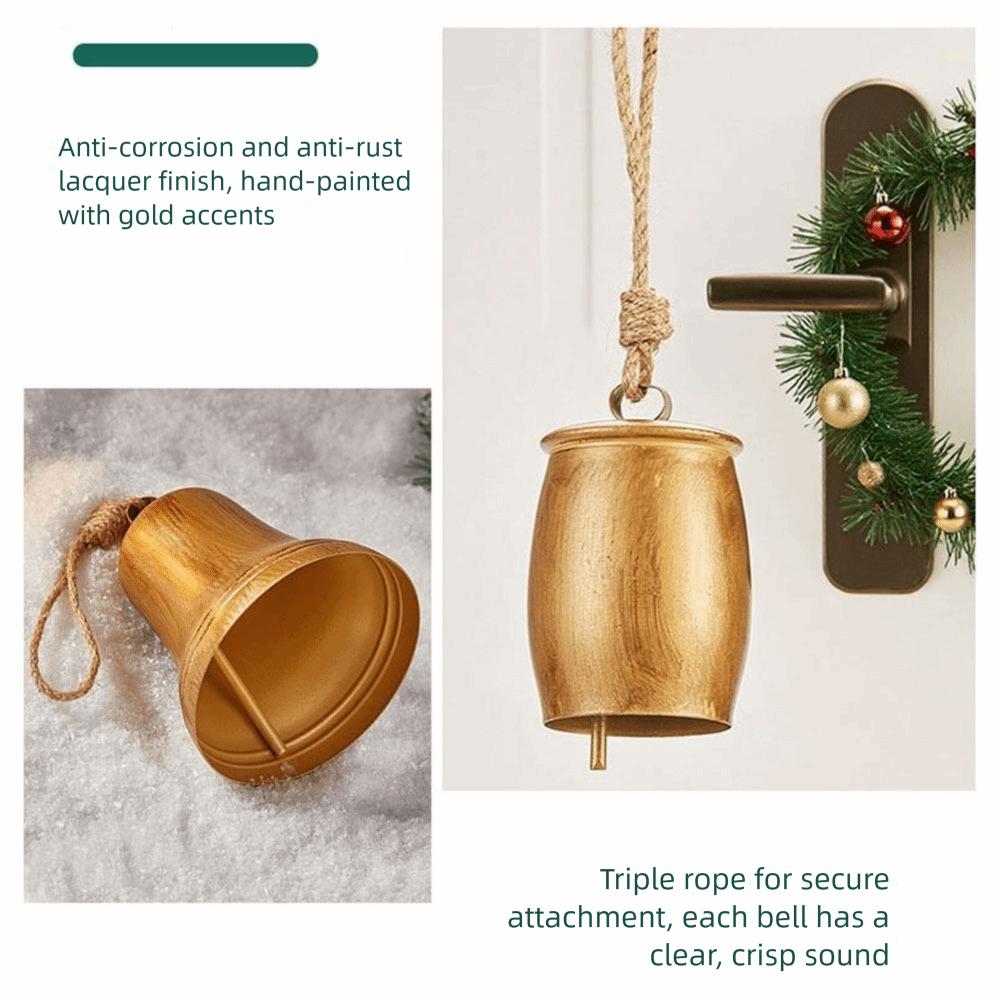 Handmade Metal Hanging Bells Corrosion Resistant Christams Bell Pendant  Christmas Decoration