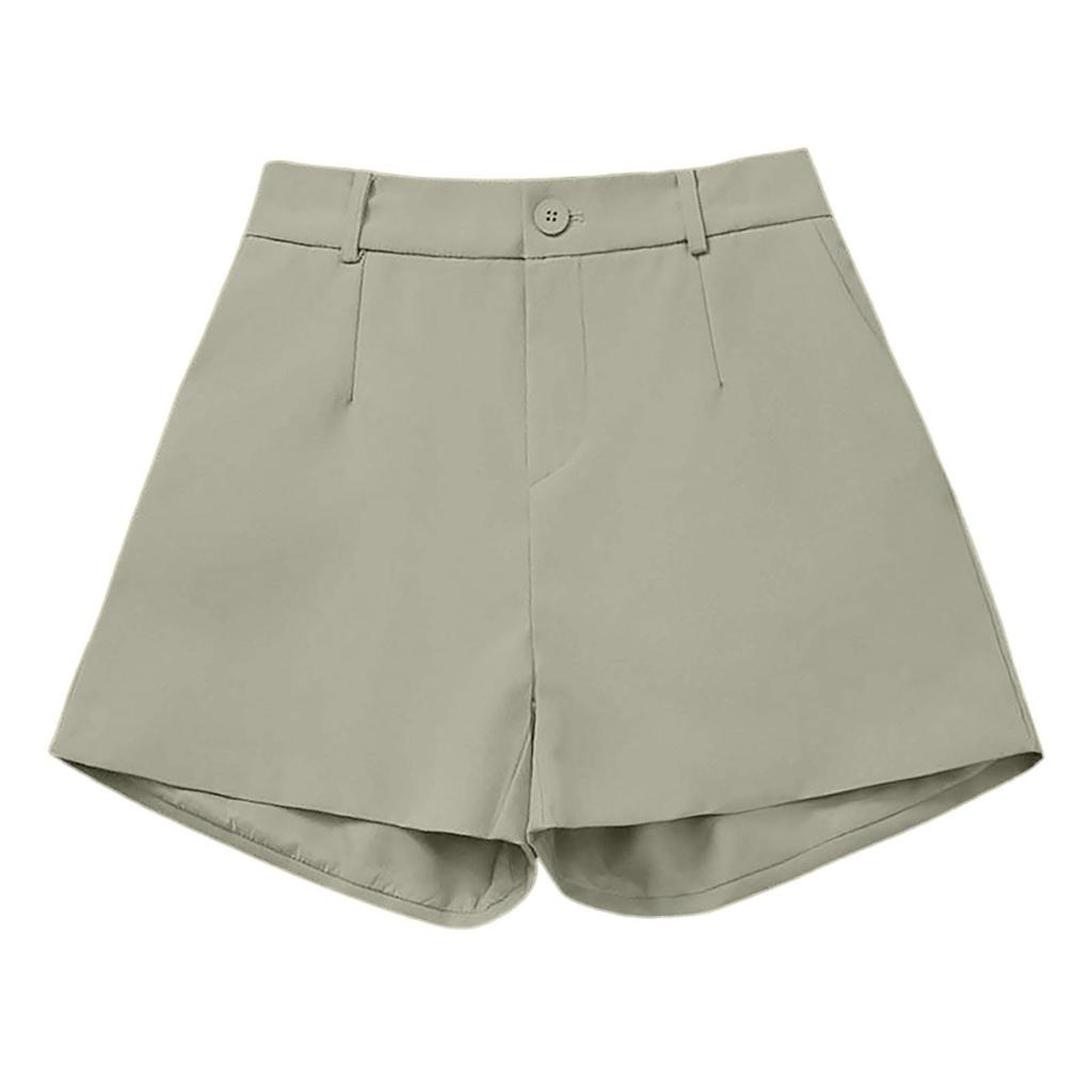 Ladies' Casual Suit Pants With High Waist And Slimming Effect, Versatile And Color Loose Shorts