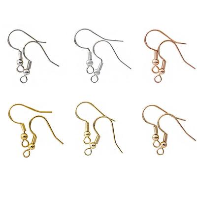 Gancho de Orelha de Prata S925 com Contas - Material para Joias DIY Feitas à Mão para Acessórios de Brinco