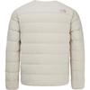 The North Face Solid Color Logo Print Round Neck Zipper Long Sleeve Down Jacket Men Outerwear White-Sand NJ1DR00C