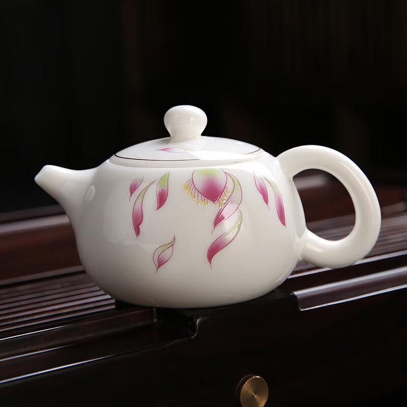 Mode Lanka Mutton-Fat Jade Porcelain Xishi Teapot