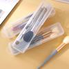 Transparent Makeup Brush Storage Box Dust-Proof Plastic Make Up Brushes Organizer Lightweight Tableware Container Beauty Tools