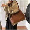 New tote bag versatile commuter vegetable basket handbag woven shoulder messenger big bag women's bag tide