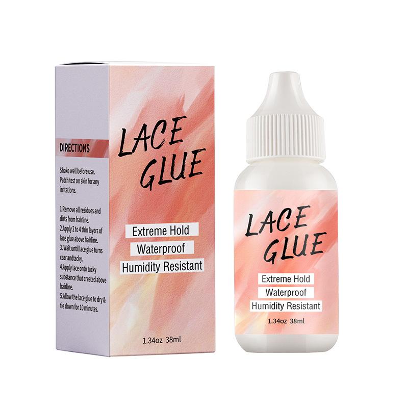 Lace Wig Glue - Extreme Hold, Waterproof & Humidity Resistant for Lace Wigs (38ml with Applicator) Lace Wig Glue Strong Adhesive