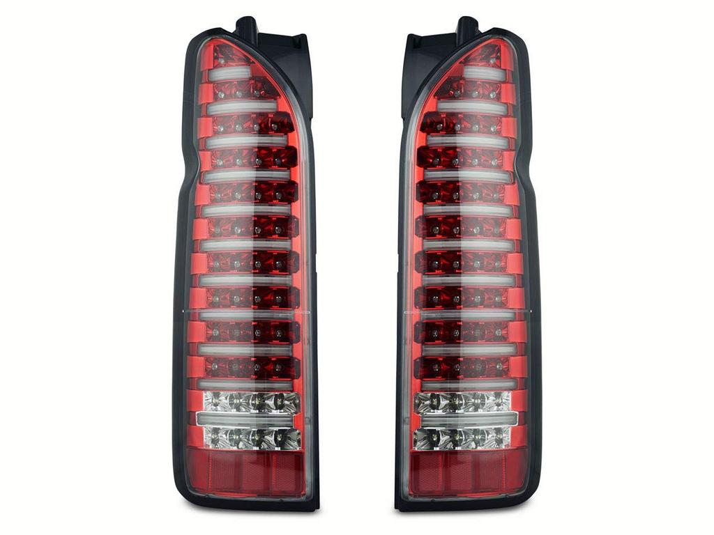 Regius Ace 200 Series 1st to 7th LED Fiber Red Clear Tail Lamp TRISTAR'S [Hiace Generation]