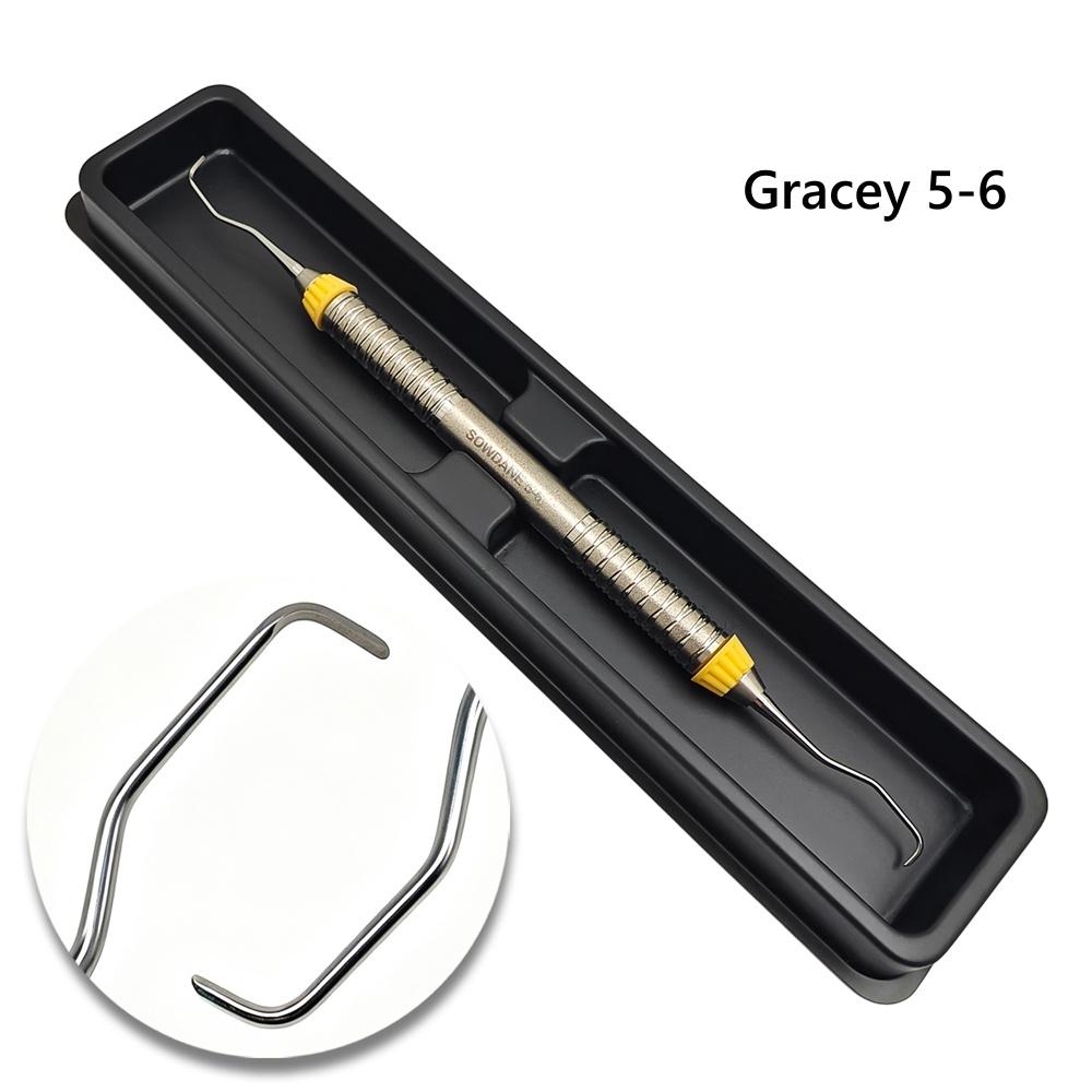 1 pieza de alta calidad Curetas Gracey Dentales Raspador Periodontal Acero Inoxidable Curetas Óseas Periodontales Perio
