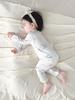 Tagless Newborn Cotton Bodysuit, Double-Layer Stomach Protection, Spring/Autumn Pajamas, Class A Baby Home Wear