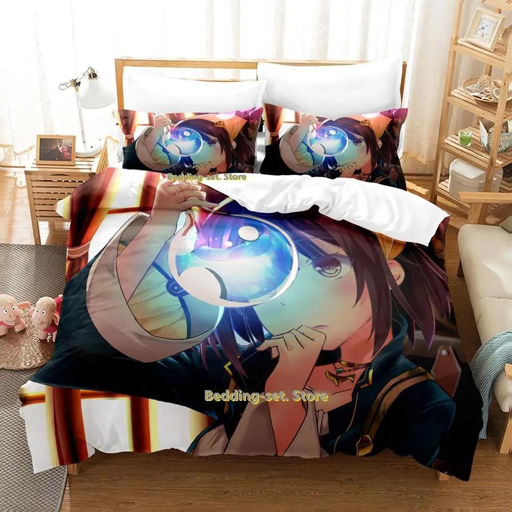 New Atelier Sophie Bedding Set Cartoon Anime three-piece set Adult Kid Bedroom Duvetcover Sets queen bedding set