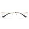 Rimless Men Myopia Glasses Frameles Cut Nearsighted Glasses Anti Blue Light Anti Fatigue Minus Glasses Clear Lens 0 to -6.0