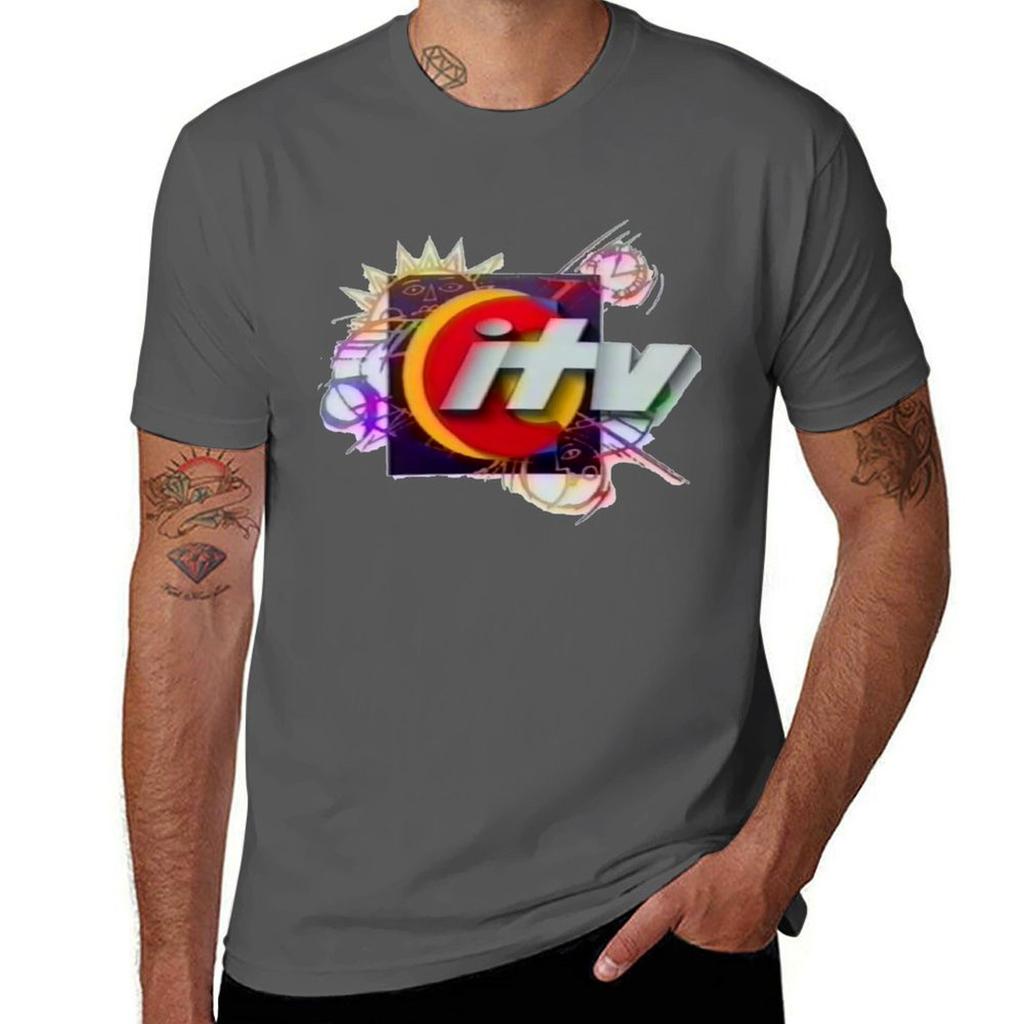 Citv 1990s Logo TShirt Stretch Fabric Comfort TShirt