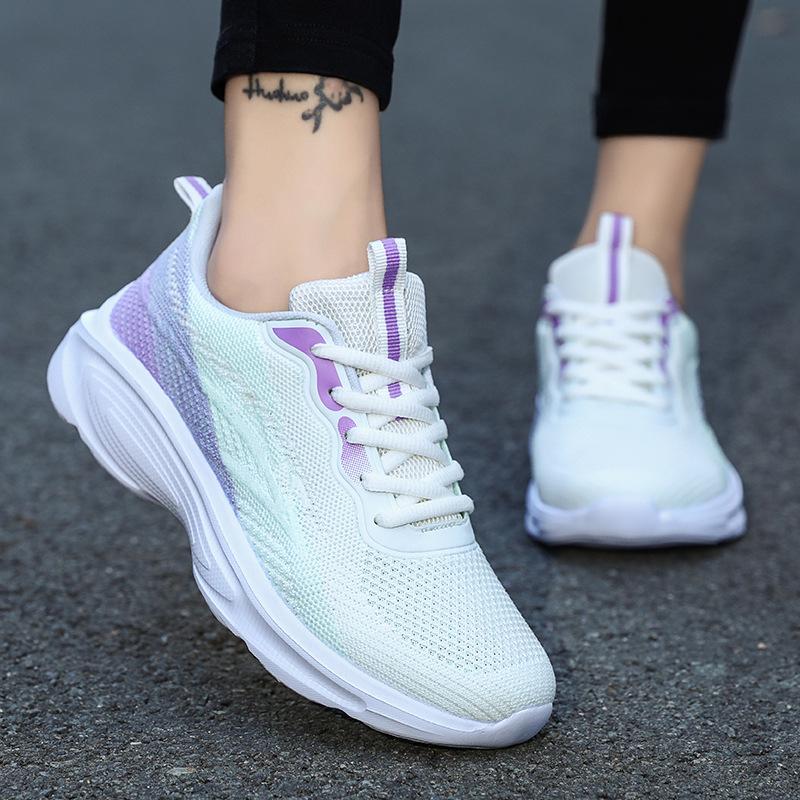 Girls' running shoes Girls' high school students' military training sneakers Women's junior high school students' lightweight shock-absorbing soft-so