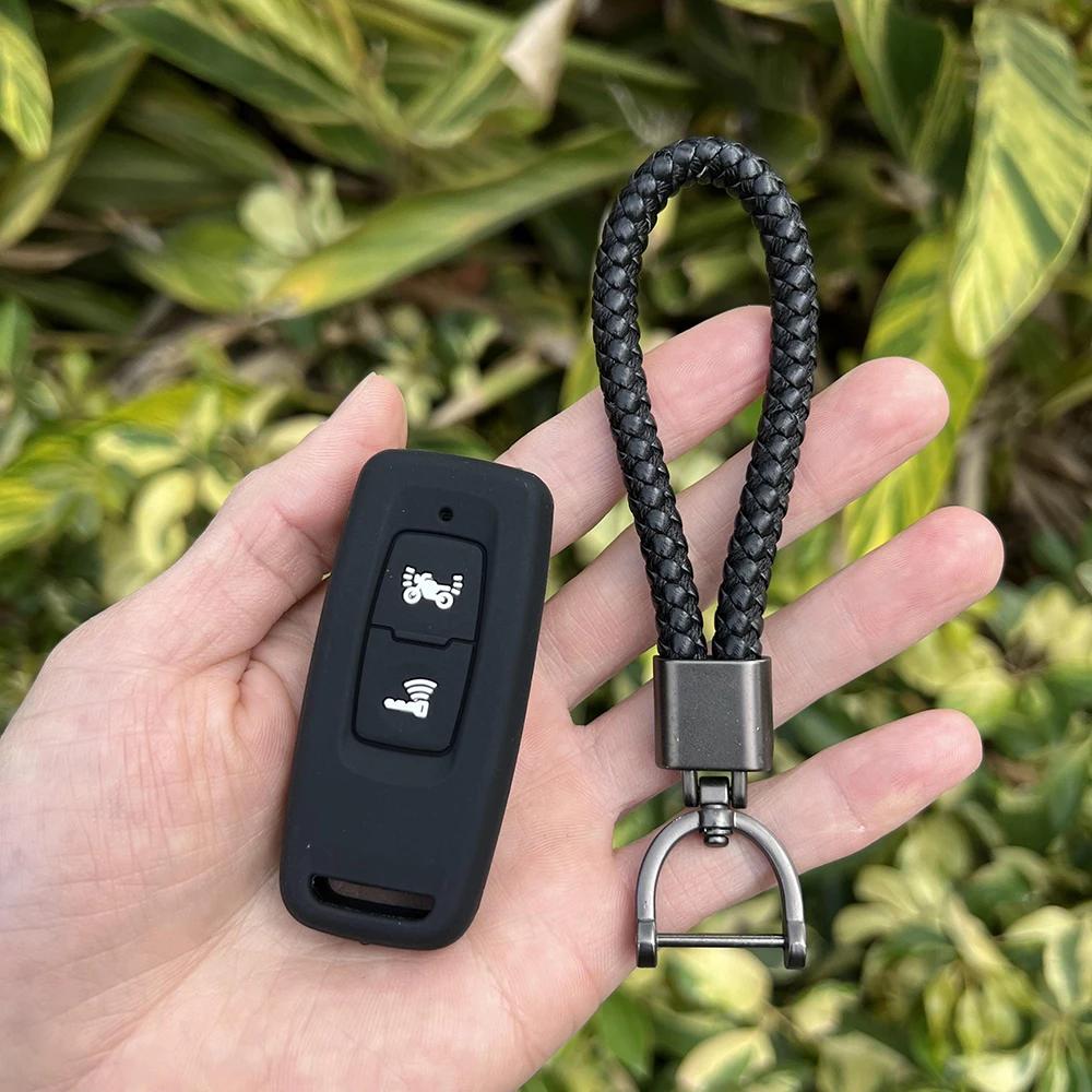 Silicone Motorcycle Key Case Holder Shell Soft Remote Cover Protector for HONDA PCX160 VISION SH350 PCX 160 Keychain Accessories