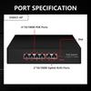 EWIND POE Switch 6 Ports 10/100Mbps AI Smart Ethernet Switch with 2 Uplink RJ45 Ports AI Smart Switch for IP Camera/Wireless AP