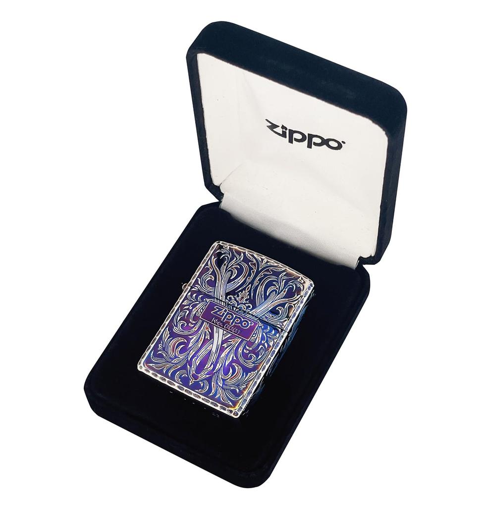 ZIPPO Box Armor Limited Edition Serial Number Arabesque 162GI-luxury3 [Premium Included] (Aurora Silver)