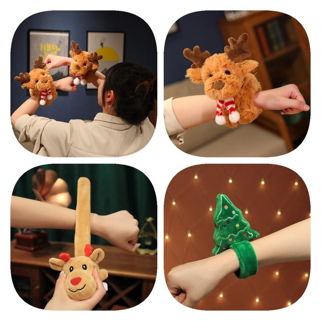 Festive Soft Plush Reindeer Bracelet For Children Ideal Christmas Tree Ornament
