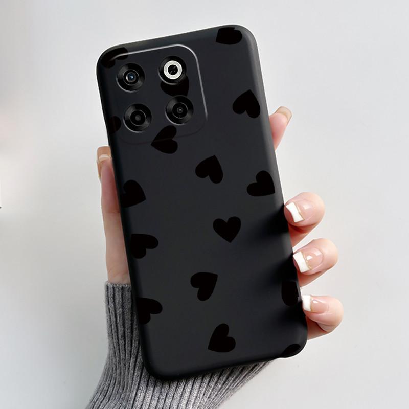 Phone Case For ZTE Blade V70/Axon 70/Nubia V70 Soft Silicone Black Case Good-looking Pattern Love Panda Rabbit Shockproof Shell