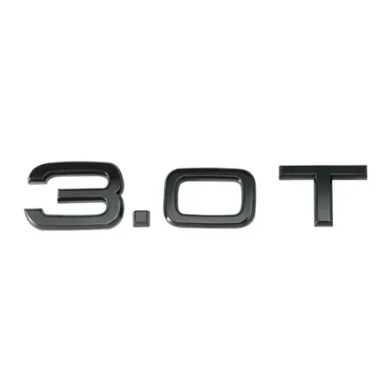 1.8T 2.0T 3.0T V6T V8T ABS badge stickers car rear trunk displacement decoration label