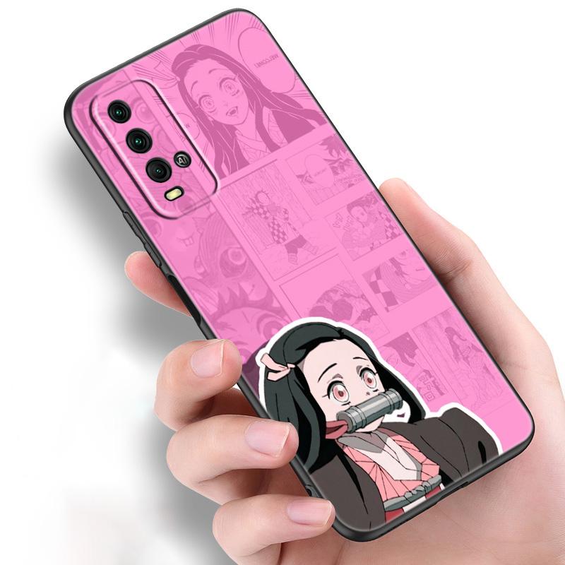 Cartoon Japan Anime Demon Slayer Silicone Phone Case For Xiaomi Redmi Note 11 10 9 8 Pro 11T 10T 10S 9S 8T 9 9A 9C 9T Cover