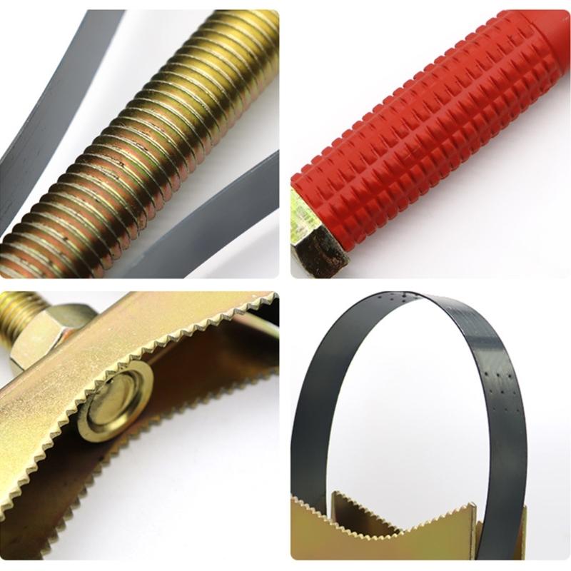 Multifunktions-Handwerkzeug Ölfilterschlüssel Riemenschlüssel Werkzeug Durchmesserverstellbar Universelles Ölfilter-Entfernungswerkzeug