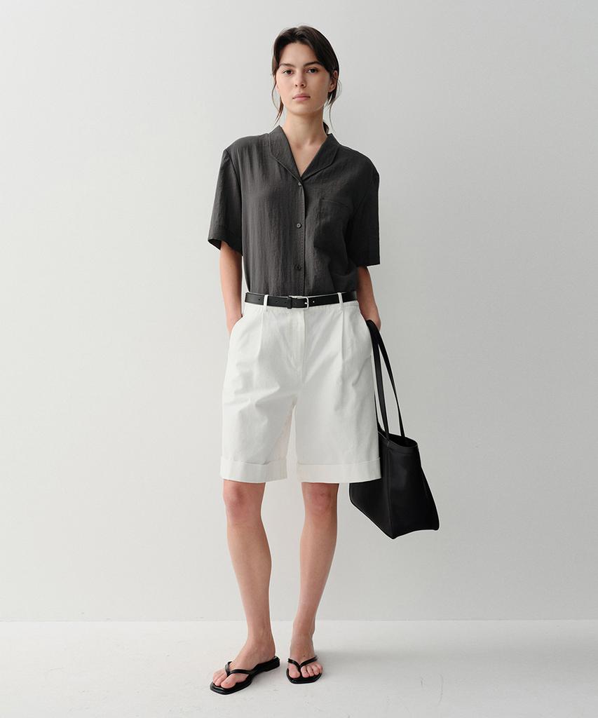 Ia Elio Cotton Shorts (White)