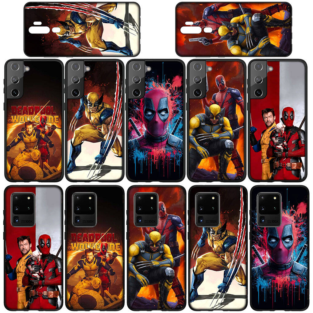 Phone Case for iPhone 17 16 15 Plus 16E Huawei P30 P20 Lite Y9 Redmi Note 14 12 11 13 Pro Max OPPO A60 A80 A40 A18 A38 Comics Wolverine Deadpool Cover